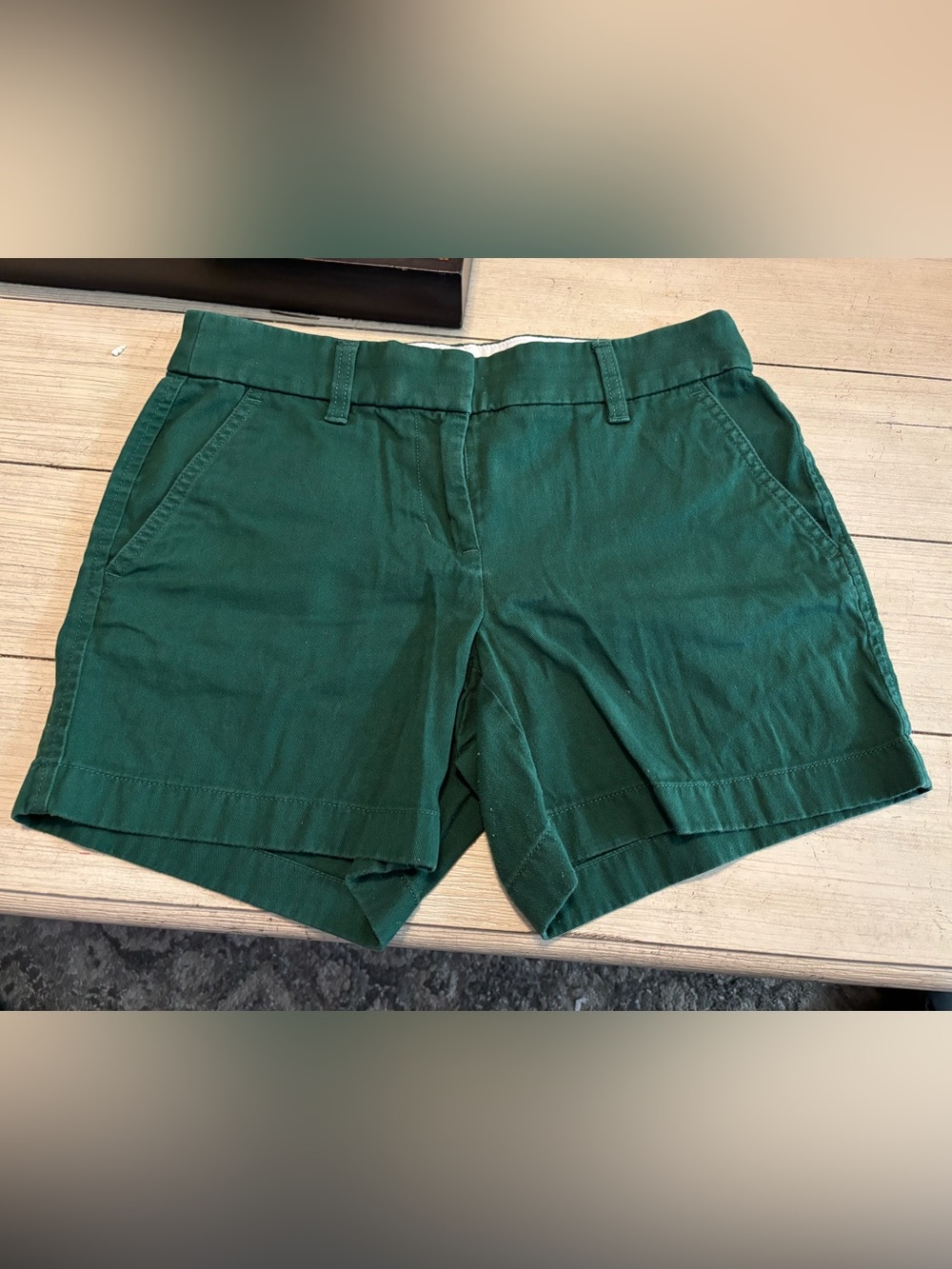 J. Crew Forest Green Chino Shorts